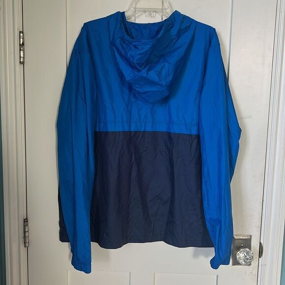 Old Navy Men's Packable Hooded Windbreaker Blue Lightweight Jacket Size XXL - Picture 6 of 9